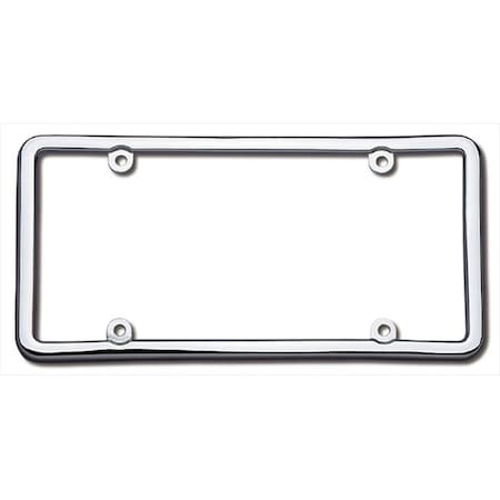 Cruiser Accessories Cruiser Accessories 20030 Classic Lite License Plate Frame; Chrome 20030